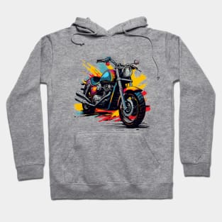 motorcycle with pop art style Hoodie